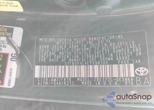 5YFBURHE4EP098304: 43719748