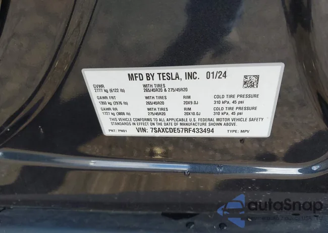 7SAXCDE57RF433494: 43719783