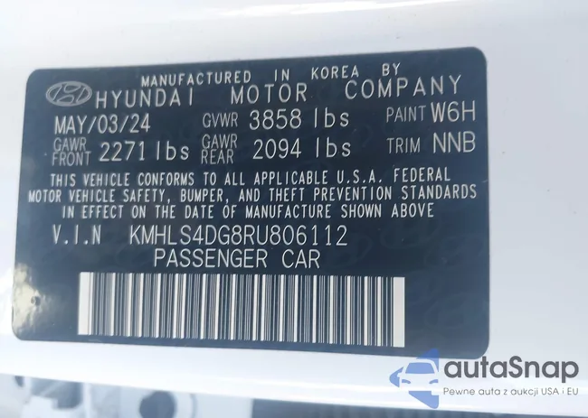 KMHLS4DG8RU806112: 43719786