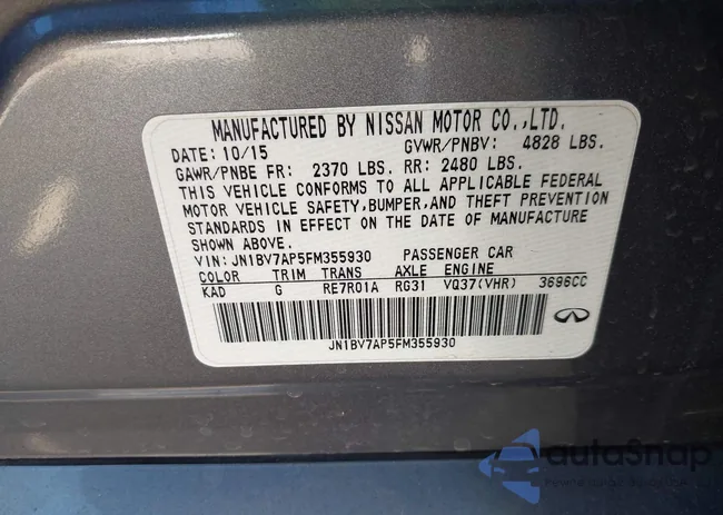 JN1BV7AP5FM355930: 43721290