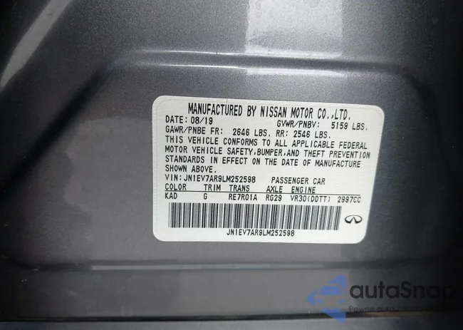 JN1EV7AR9LM252598: 43720649