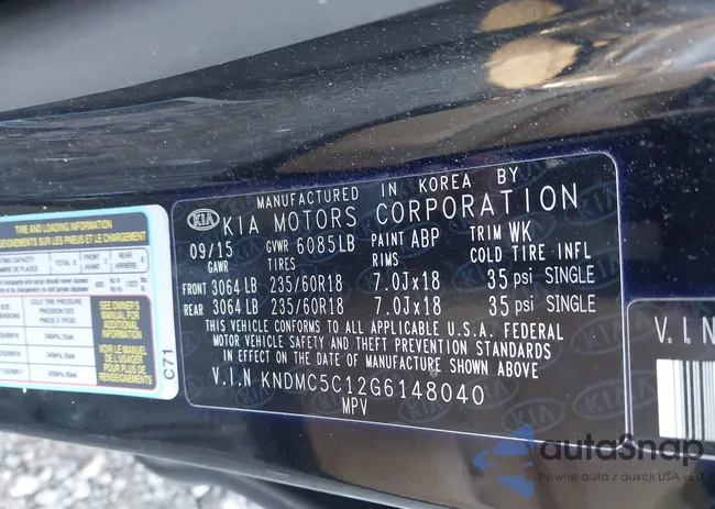 KNDMC5C12G6148040: 43720722