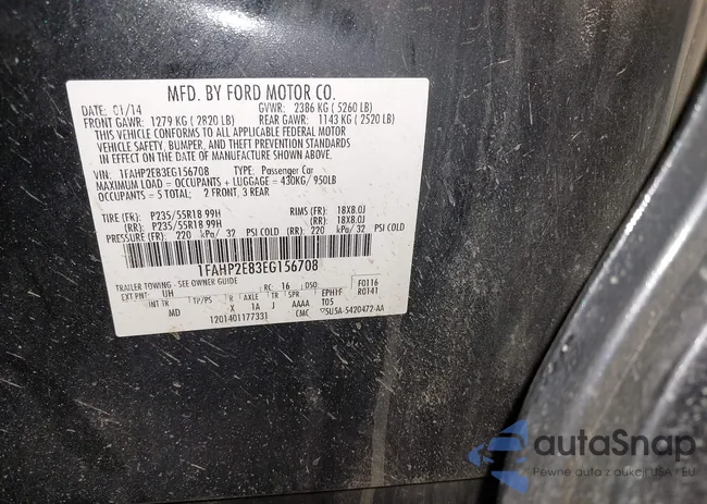 1FAHP2E83EG156708: 43720745