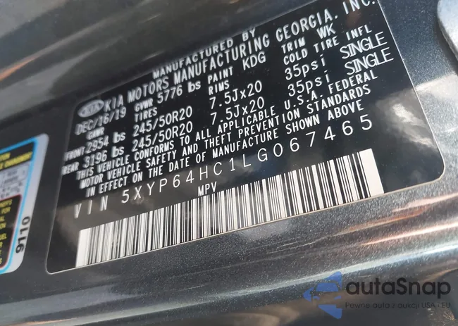 5XYP64HC1LG067465: 43720967