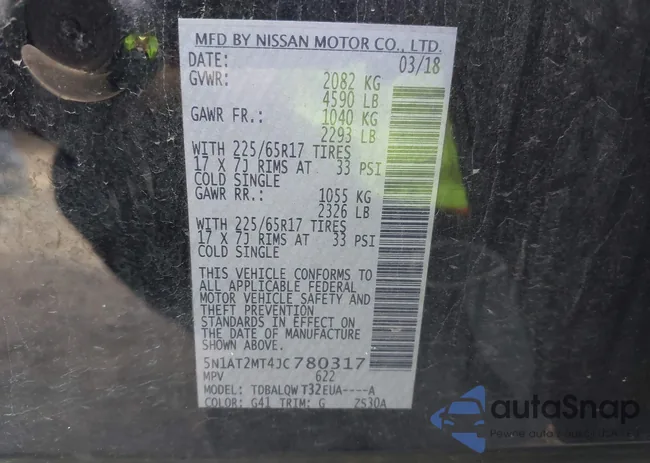 5N1AT2MT4JC780317: 43721006