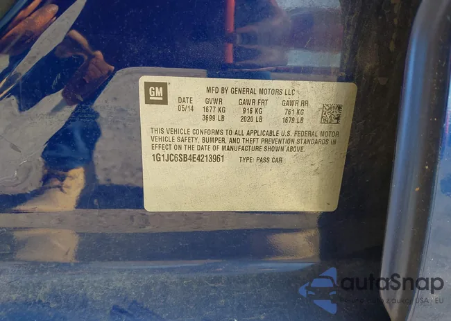 1G1JC6SB4E4213961: 43722058