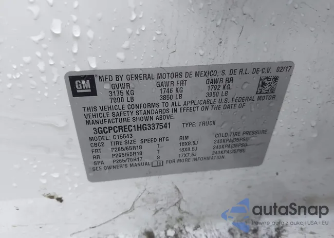 3GCPCREC1HG337541: 43722478