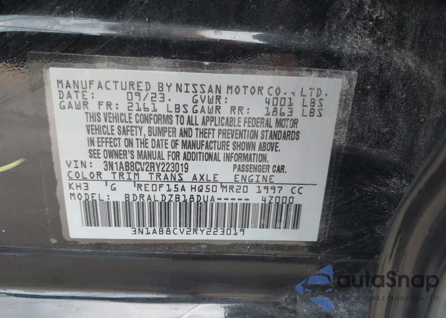 3N1AB8CV2RY223019: 43722589