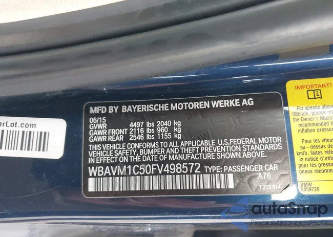 WBAVM1C50FV498572: 43722611