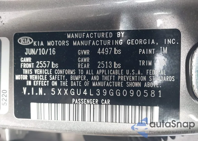 5XXGU4L39GG090581: 43721787