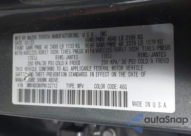 7MMVABCMXPN132712: 43723425