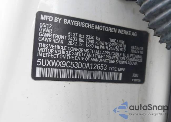 5UXWX9C53D0A12653: 43723437