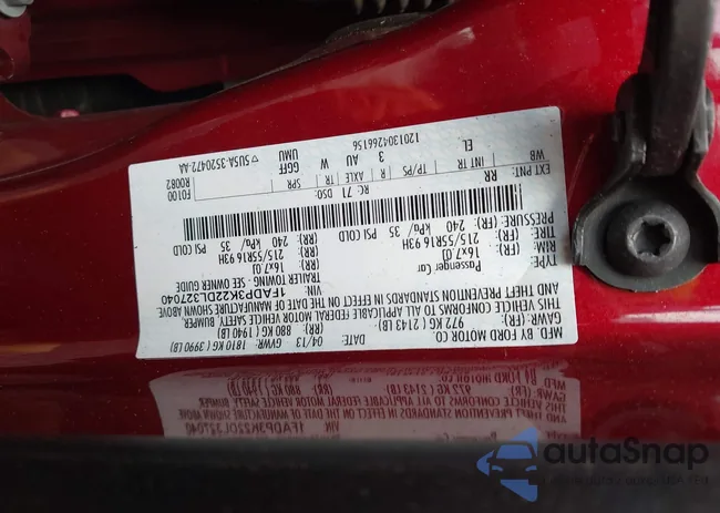 1FADP3K22DL327040: 43724083