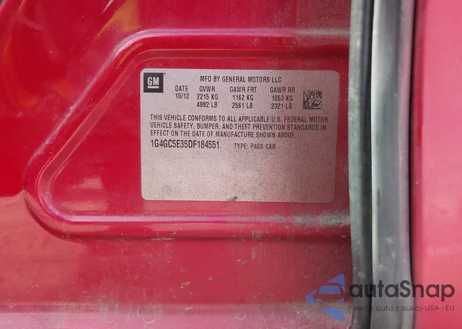 1G4GC5E35DF184551: 43724188