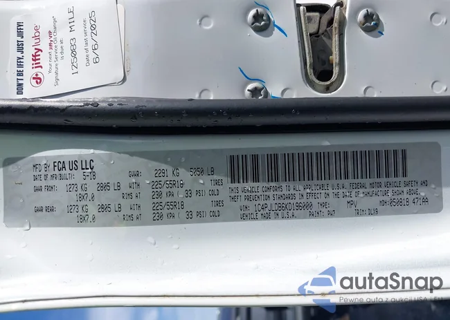 1C4PJLDB6KD196000: 43724239