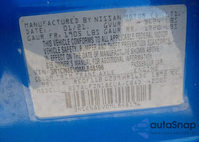 3N1CN8EV0ML848196: 43724260