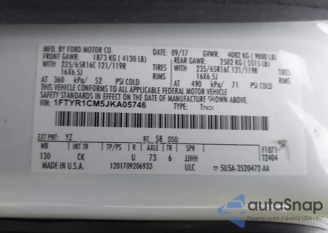 1FTYR1CM5JKA05746: 43724391