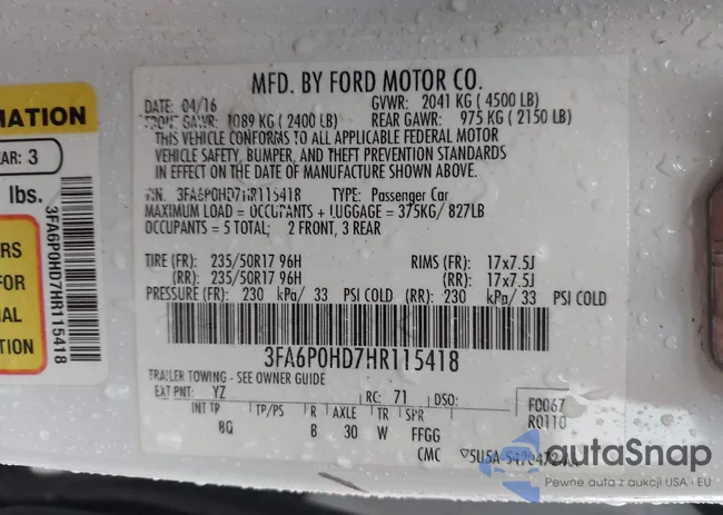 3FA6P0HD7HR115418: 43723649