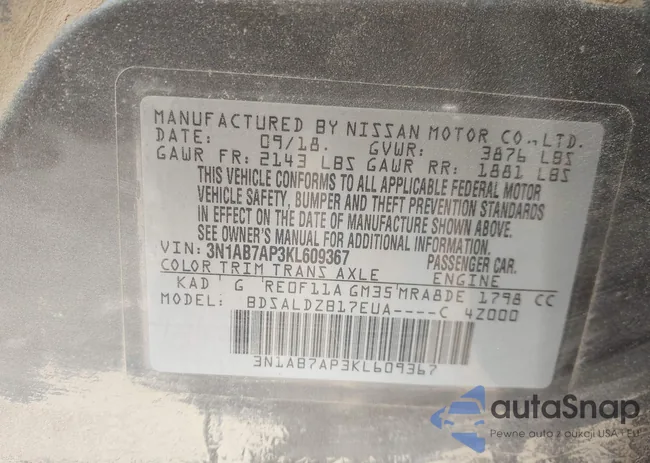 3N1AB7AP3KL609367: 43723842