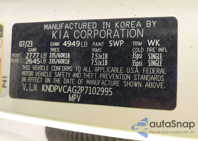 KNDPVCAG2P7102995: 43723855