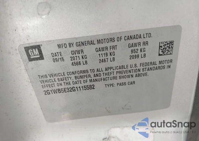 2G1WB5E32G1115582: 43725227