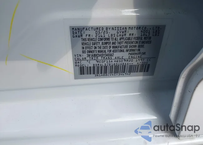 3N1AB8CV4SY346942: 43725234