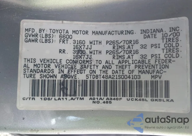 5TDBT48A21S004103: 43725334