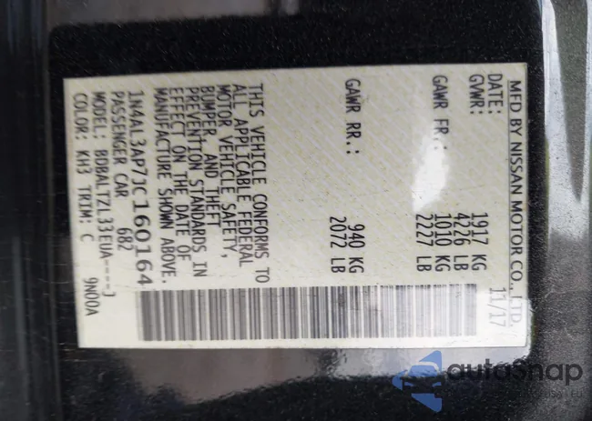 1N4AL3AP7JC160164: 43725391