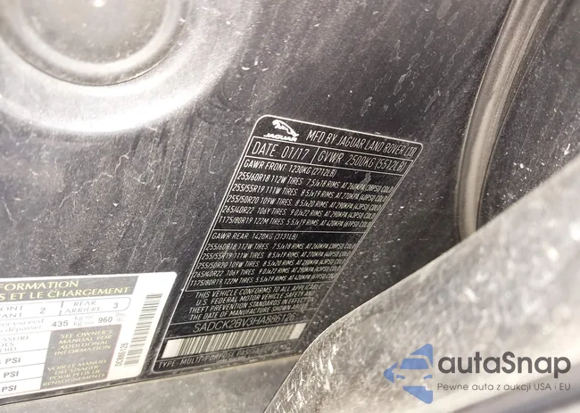 SADCK2BV3HA886126: 43725560