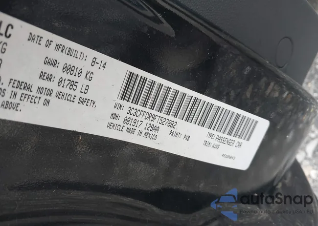 3C3CFFDR9FT527882: 43725635