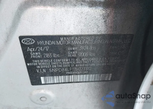 5NPD84LF1JH222312: 43724664