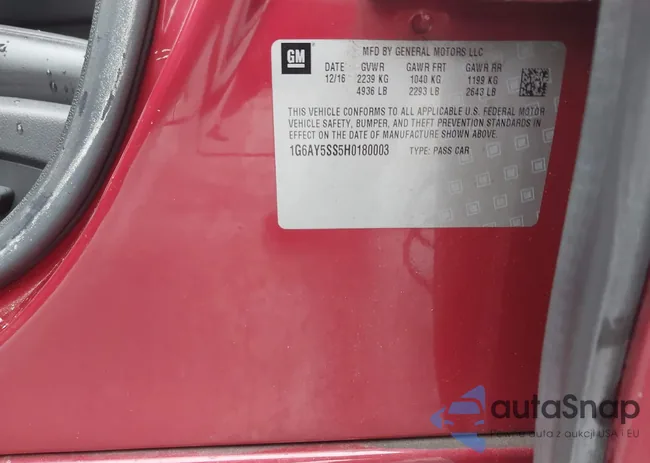 1G6AY5SS5H0180003: 43724784