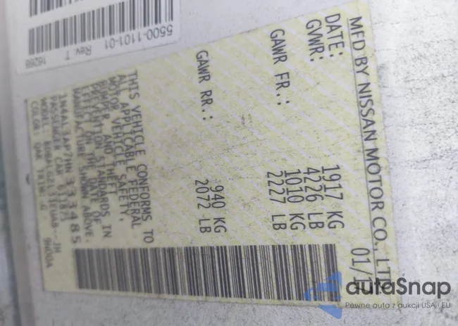 1N4AL3AP7HN333485: 43725009