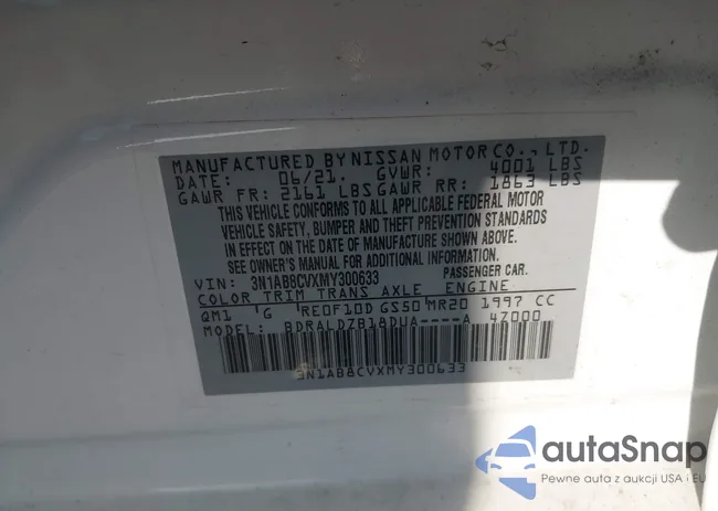 3N1AB8CVXMY300633: 43725027