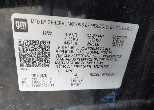 3GKALPEG5PL168857: 43726232