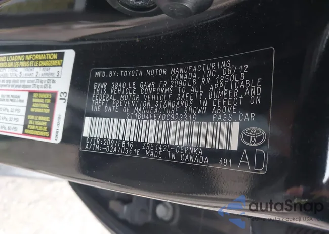 2T1BU4EEXDC923316: 43726416