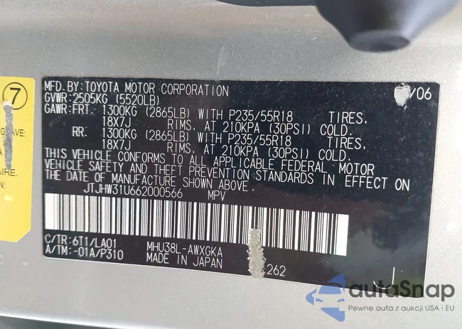 JTJHW31U662000566: 43725666