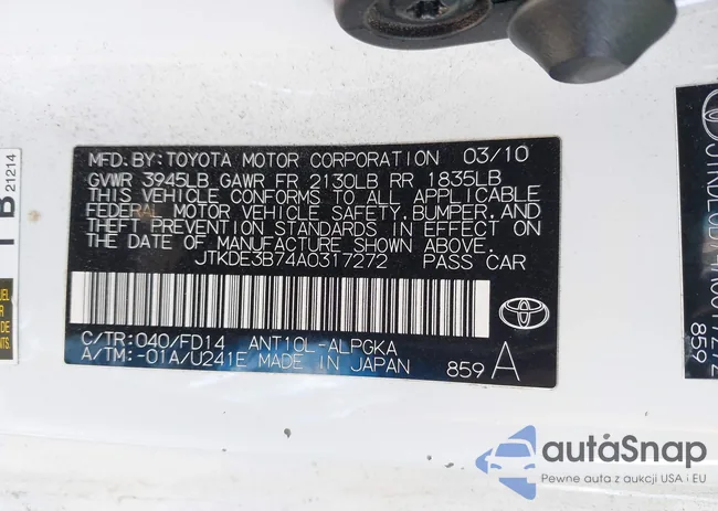 JTKDE3B74A0317272: 43725777