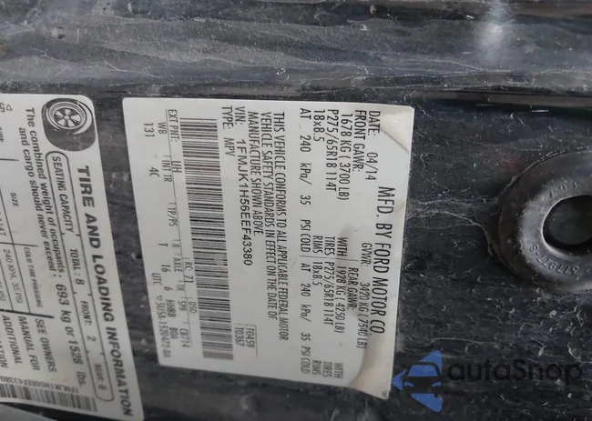 1FMJK1H56EEF43380: 43725816