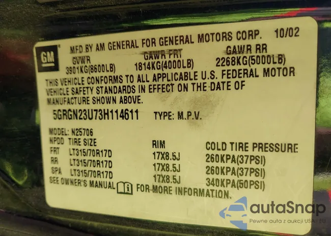 5GRGN23U73H114611: 43725817