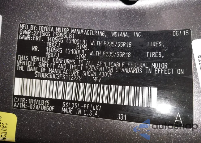 5TDDK3DC3FS112279: 43725866