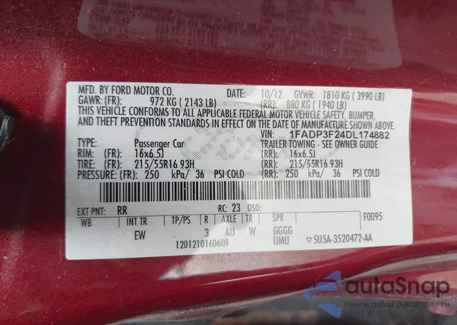 1FADP3F24DL174882: 43727246