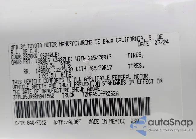 3TMLB5JN9RM041560: 43727281