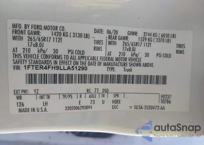 1FTER4FH9LLA51290: 43727298