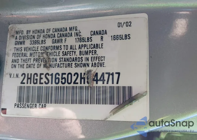 2HGES16502H544717: 43726897