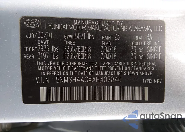 5NMSH4AGXAH407846: 43726981