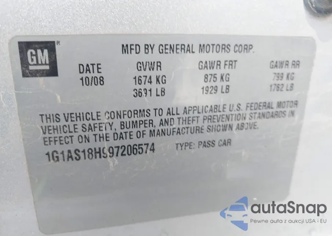 1G1AS18H997206574: 43728097