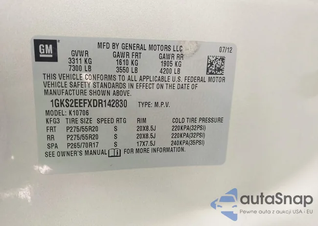 1GKS2EEFXDR142830: 43728174