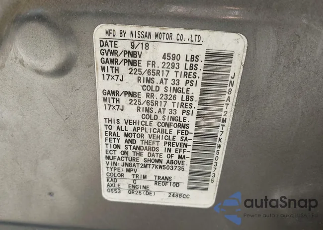 JN8AT2MT7KW503735: 43728185