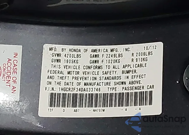 1HGCR2F34DA033746: 43728194